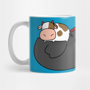 Little Cow and Black Chicken Mug